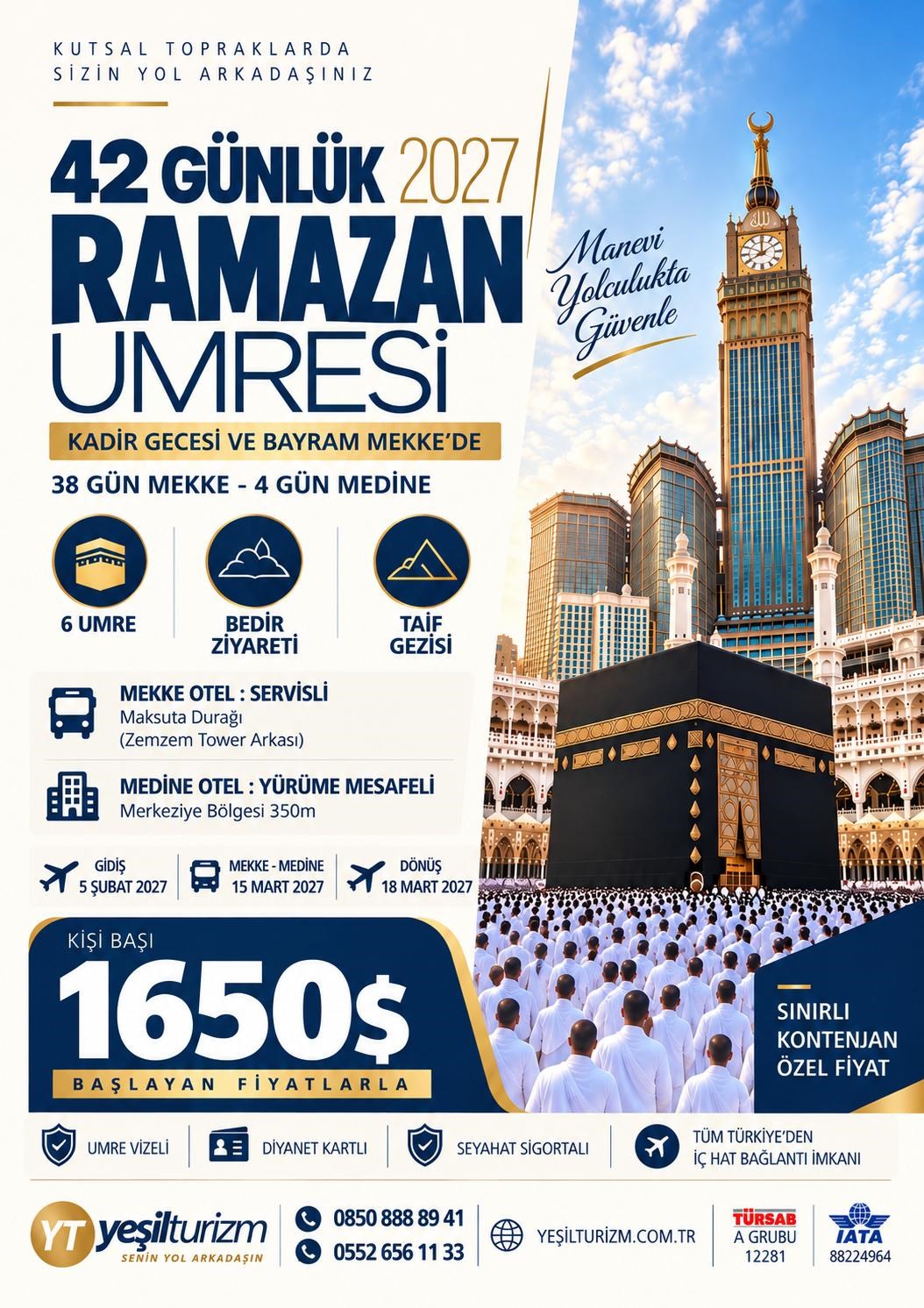 2027 Ramazan Umresi 